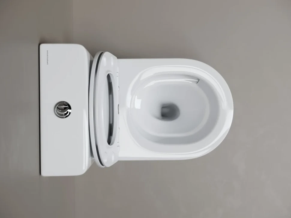 Унитаз-компакт напольный Ceramicanova Highlight Торнадо CN1802T с сиденьем микролифт, безободковый