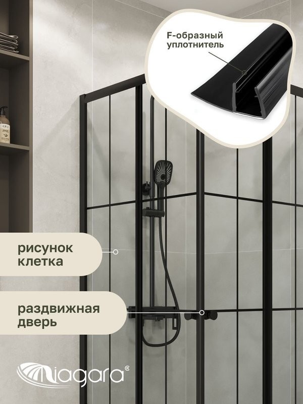 Душевая перегородка Niagara Eco NG-1010-14QKL (100x100x190 см)