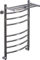 Полотенцесушитель водяной Comfysan Noumi W-8 80х40 80x45 см, хром, лесенка, дуга, с полкой