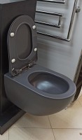 Унитаз подвесной Creavit Free FE320.60100 антрацит
