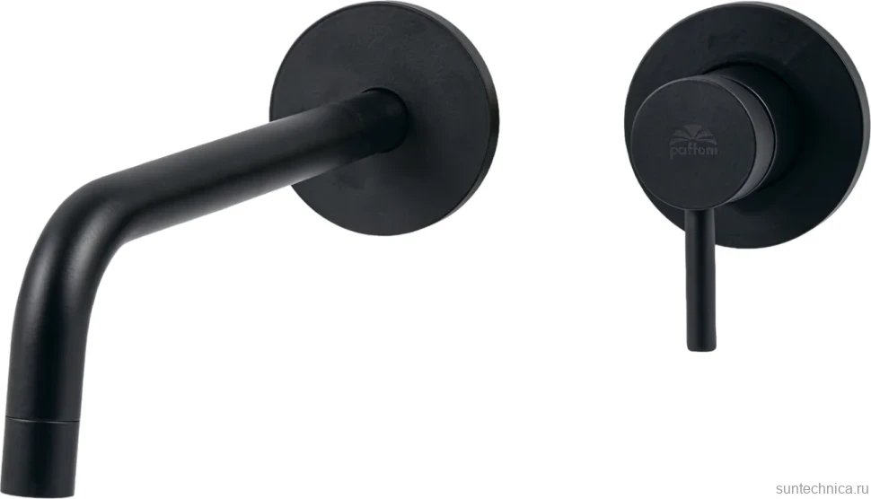 Смеситель для раковины Paffoni Light LIG006NO70 с ВНУТРЕННЕЙ ЧАСТЬЮ черный