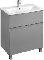 Мебель для ванной комнаты AQUATON Форест 75 туманный серый, раковина Элина 75