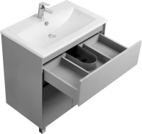 Мебель для ванной комнаты AQUATON Форест 75 туманный серый, раковина Элина 75