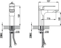 Смеситель для раковины IDDIS Slide SLISB00i01