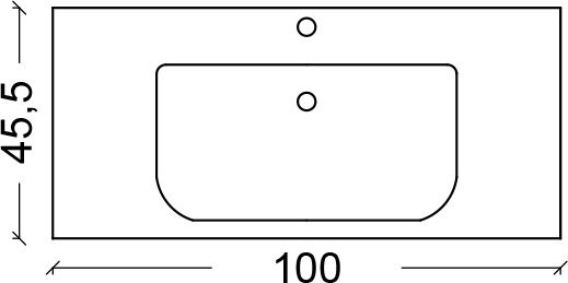 Тумба с раковиной Armadi Art NeoArt 100 white с ручками Satine золото, с ножками