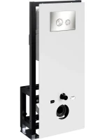 Система инсталляции для унитазов Wasserkraft Glan 66TLT.010.ME.WH.BN01 с кнопкой смыва никель Система инсталляции для унитазов Wasserkraft Glan 66TLT.010.ME.WH.BN01 с кнопкой смыва никель