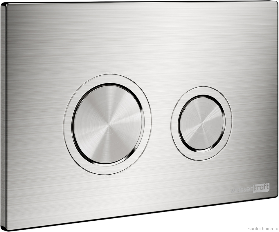 Система инсталляции для унитазов Wasserkraft Glan 66TLT.010.ME.WH.BN01 с кнопкой смыва никель