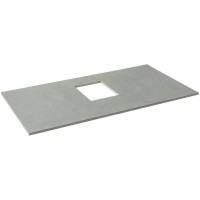 Тумба под раковину со столешницей Allen Brau Infinity 85 1+1, подвесная, папирус матовый, столешница графит