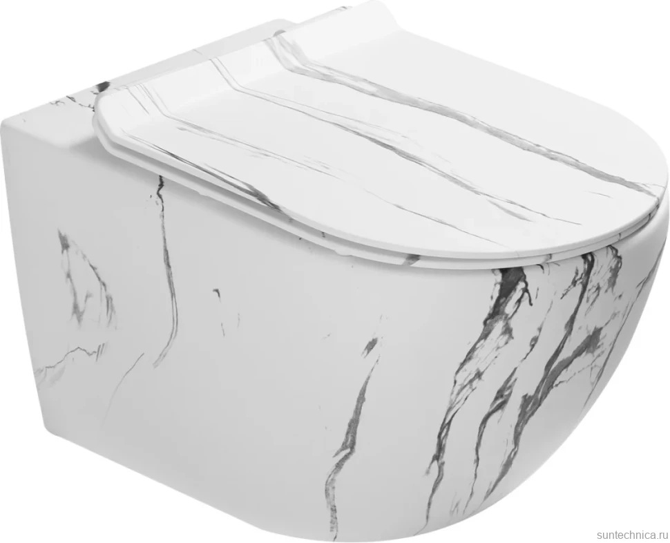 Унитаз подвесной SantiLine SL-5002MM с микролифтом