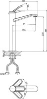 Смеситель для раковины D&K Rialto DA1062041