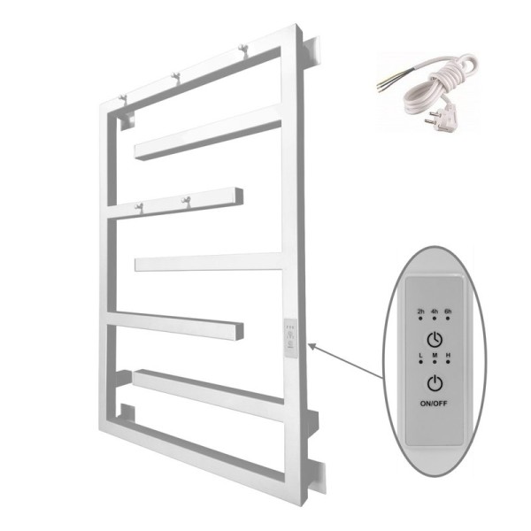 Полотенцесушитель электрический Altasan ЛабиринтПроф 80х50 белый матовый