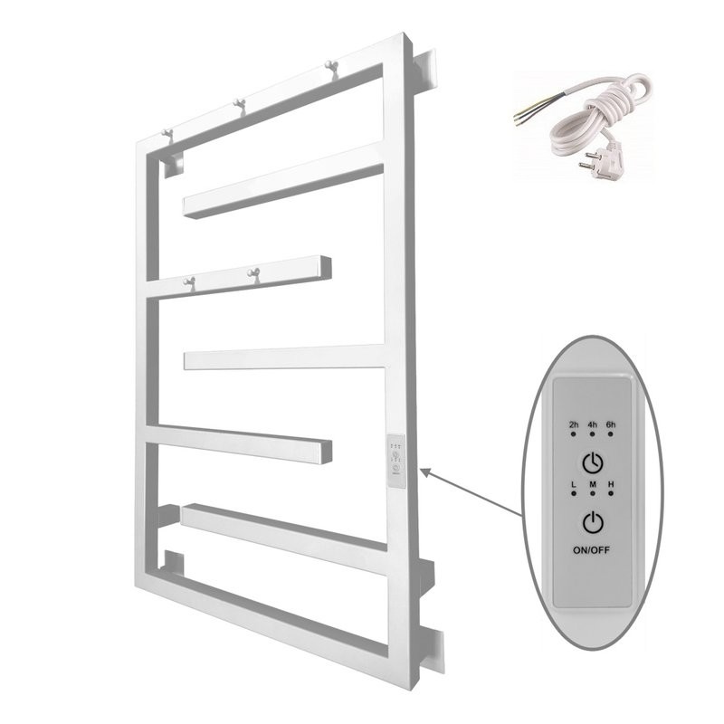 Полотенцесушитель электрический Altasan ЛабиринтПроф 80х50 белый матовый