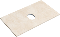 Тумба с раковиной Sancos Very 80 см, beige soft, столешница бежевая, раковина CN5018