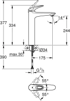 Смеситель для раковины Grohe Eurostyle New 23570003 Смеситель для раковины Grohe Eurostyle New 23570003
