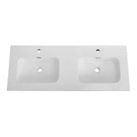 Тумба с раковиной Cezares Duet 120 bianco lucido, раковина Cezares CZR-8095-120-2