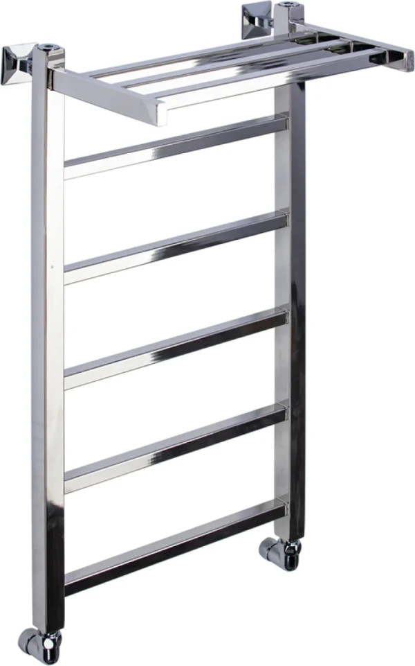 Полотенцесушитель водяной Comfysan Marte-K W-6 80х40 80x45 см, хром, лесенка, с полкой