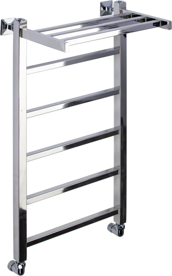 Полотенцесушитель водяной Comfysan Marte-K W-6 80х40 80x45 см, хром, лесенка, с полкой