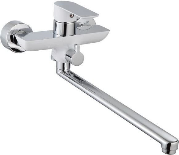 Смеситель с длинным изливом для ванны Aquanet Arctic AF520-21СW