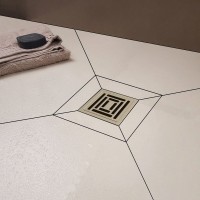 Душевой трап Berges Zentrum Uno 090371, 10x10 см, матовый хром