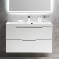 Тумба под раковину BelBagno Vittoria 100 подвесная, bianco lucido