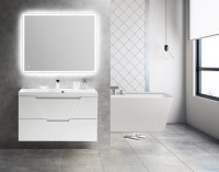 Тумба под раковину BelBagno Vittoria 100 подвесная, bianco lucido