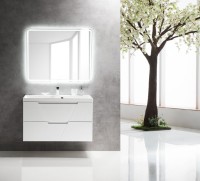 Тумба под раковину BelBagno Vittoria 100 подвесная, bianco lucido