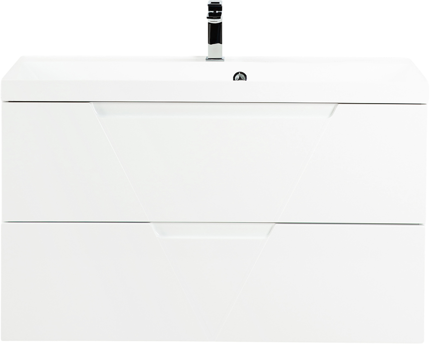 Тумба под раковину BelBagno Vittoria 100 подвесная, bianco lucido