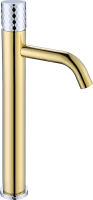Смеситель для раковины Boheme Stick 122-GCR gold diamond chrome
