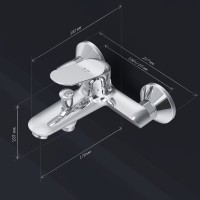 Смеситель для ванны с душем AM.PM Sunny F85C10000