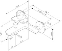 Смеситель для ванны с душем AM.PM Sunny F85C10000