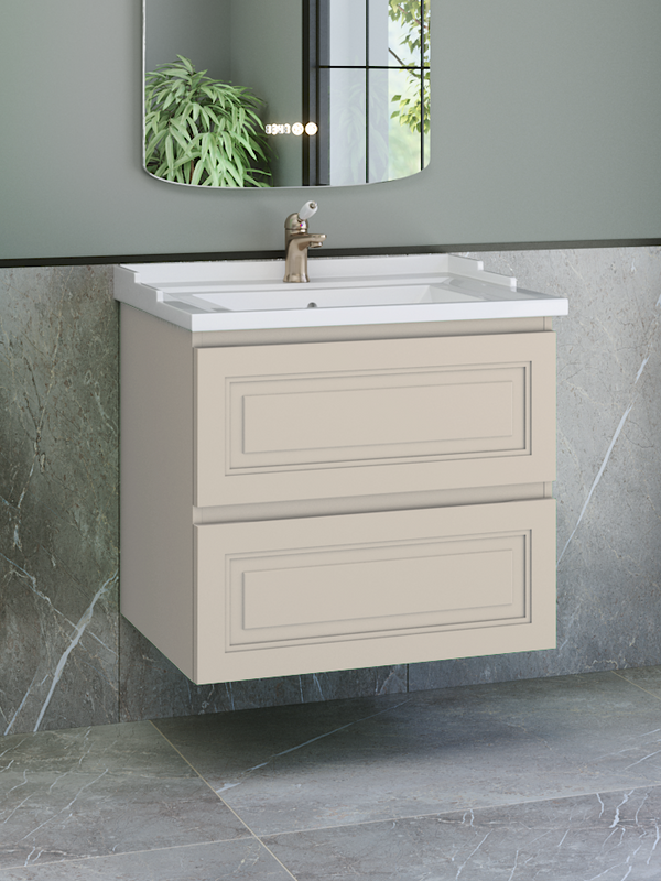 Тумба с раковиной Caprigo Wales 70 беж лайт