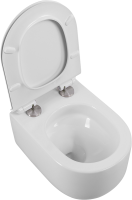 Унитаз подвесной BelBagno Soft BB084CH-TOR безободковый, крышка BB2011SC с микролифтом