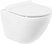 Унитаз подвесной BelBagno Amanda BB051CHR безободковый, крышка BB2111SC с микролифтом