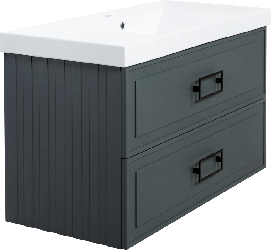 Тумба под раковину La Fenice Cubo Twin 100 серая