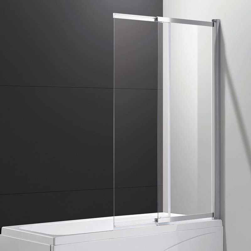 Шторка на ванну Cezares Slider VF-11-80/150-C-Cr стекло прозрачное
