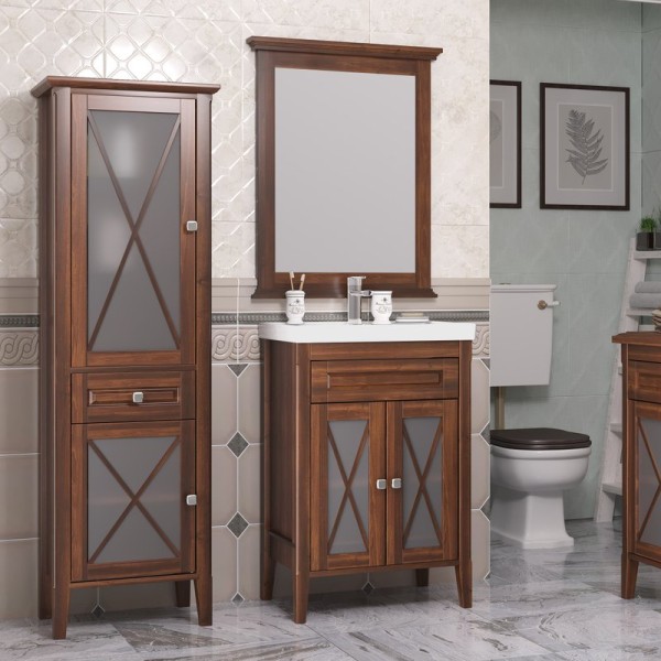 Мебель для ванной комнаты Opadiris Палермо 60 светлый орех