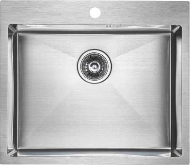 Мойка кухонная Paulmark Brim PM215951-BS брашированная нержавеющая сталь