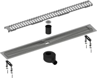 Душевой трап (лоток) Timo Drain Systems DS230108/01 800 вставка lines, сатин
