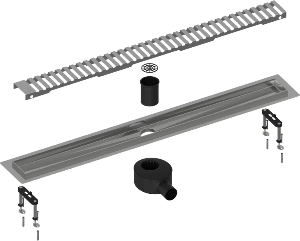 Душевой трап (лоток) Timo Drain Systems DS230108/01 800 вставка lines, сатин