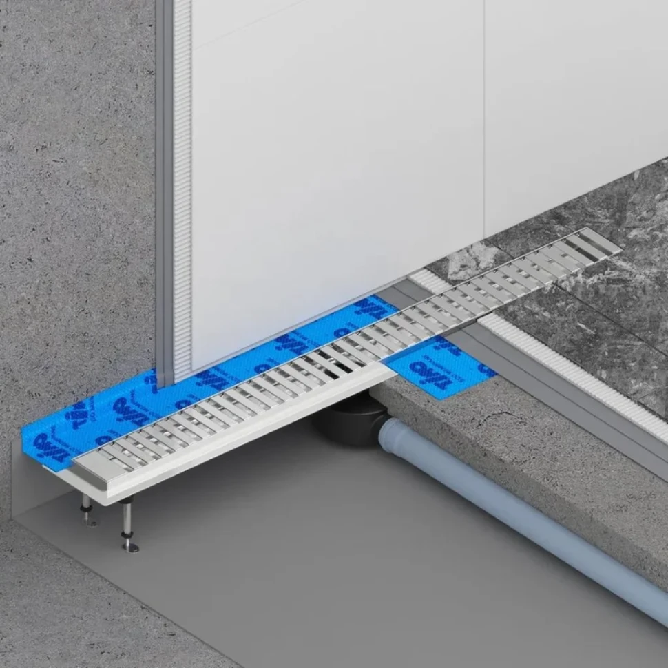 Душевой трап (лоток) Timo Drain Systems DS230108/01 800 вставка lines, сатин