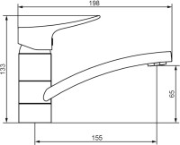 Смеситель для раковины Damixa Galaxy DX7502200 хром