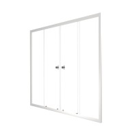 Шторка на ванну Triton Ультра 170 профиль глянцевый белый