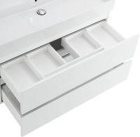 Мебель для ванной комнаты Cezares Molveno 46 80 bianco ghiaccio, с раковиной Cezares CZR-MIL-80-LVB