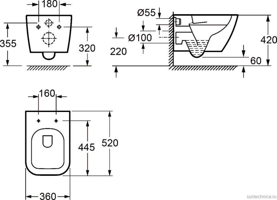 Унитаз подвесной Wellsee Pure BY Wellsee 182605001 безободковый, с микролифтом, матовый серый