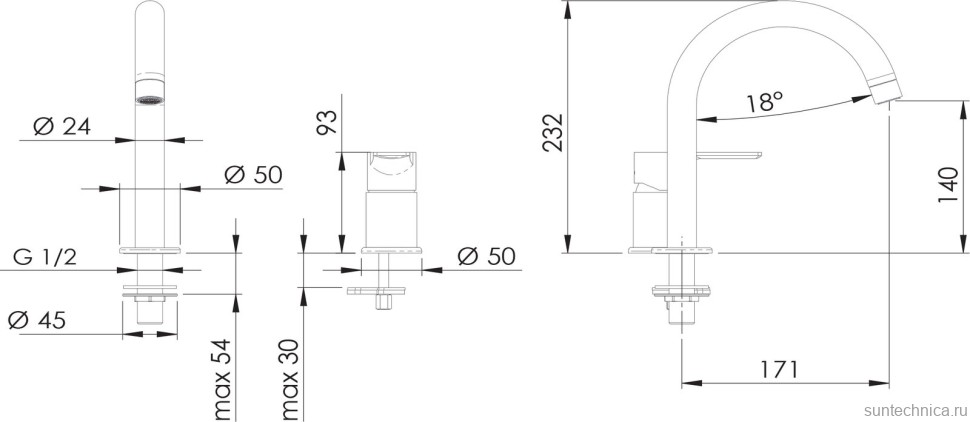 Смеситель для раковины Remer Energy EY57