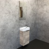 Зеркало Comforty Асти 40, дуб дымчатый