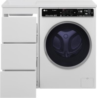 Тумба с раковиной Brevita Grafit 40 L, под стиральную машину, раковина Гавана
