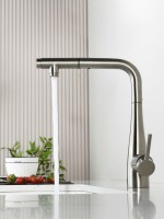 Смеситель для кухни AQUAme Cucina с выдвижным изливом AQM9902BN