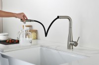 Смеситель для кухни AQUAme Cucina с выдвижным изливом AQM9902BN