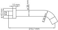 Излив Wasserkraft A084 для ванны